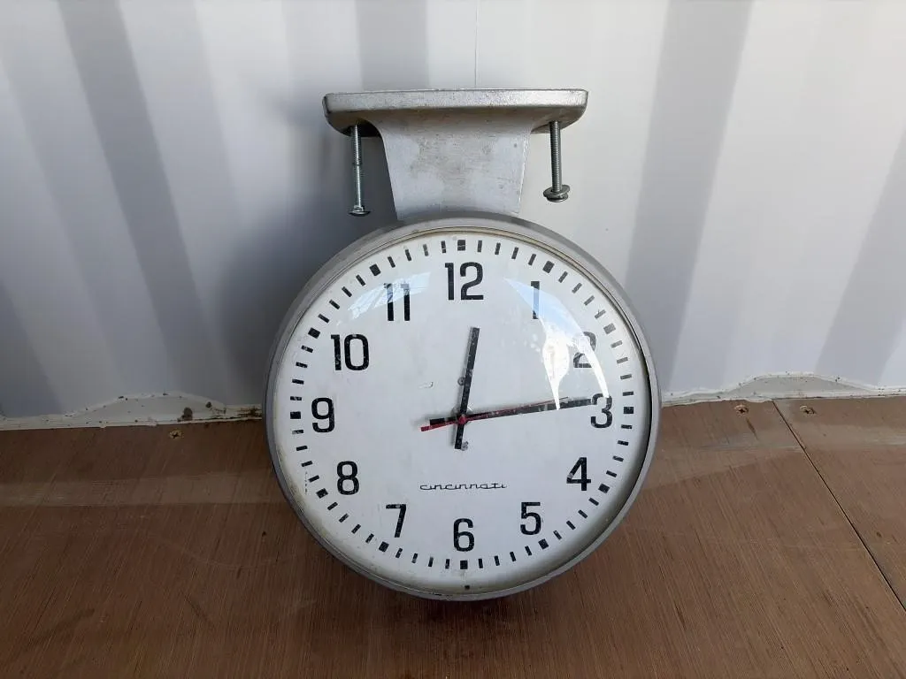 Cincinnati Double Sided Clock