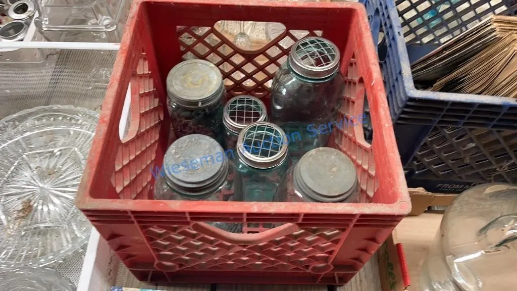 BLUE MASON JARS - ZINC LIDS