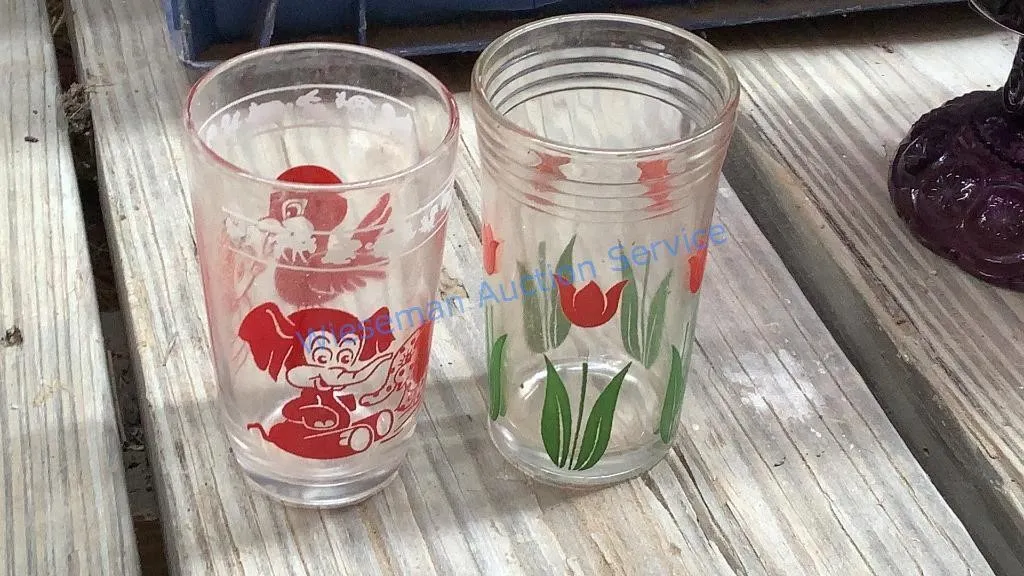 VINTAGE JUICE GLASSES