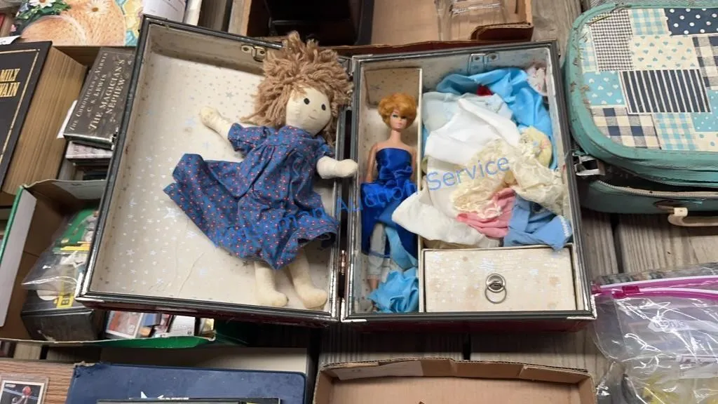 BARBIE WITH CASE AND DOLL