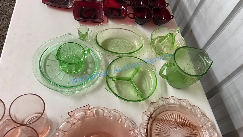 GREEN GLASSWARE