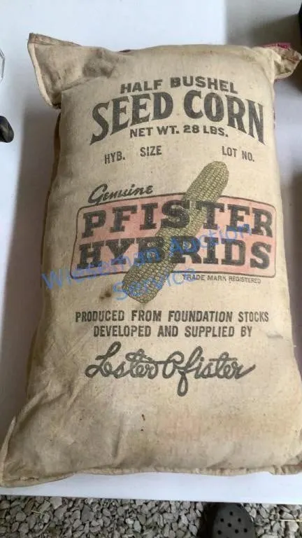 PFISTER SEED CORN SACK PILLOW