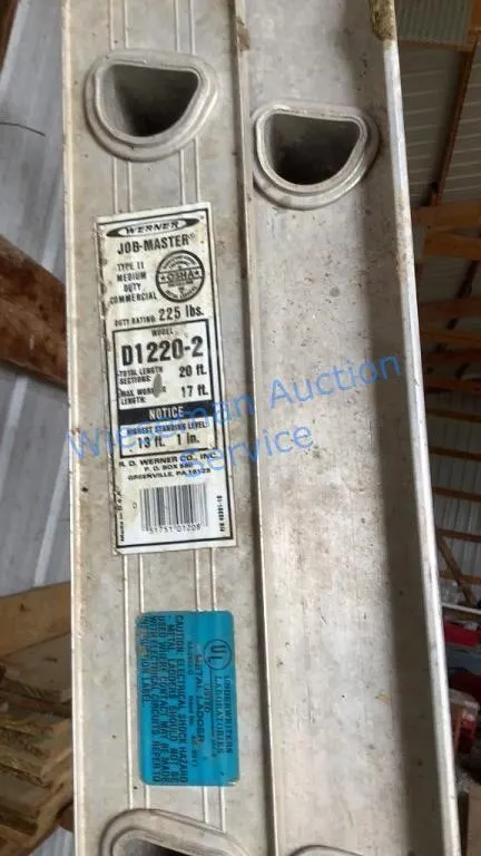 WERNER D1220-2 EXTENSION LADDER