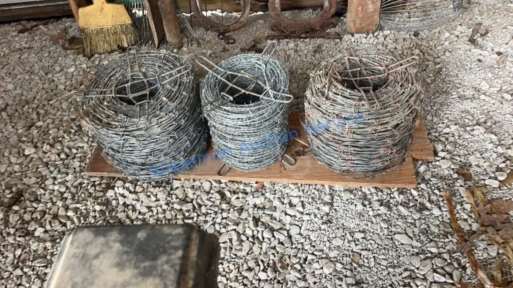 BARB WIRE - 3 ROLLS (PARTIAL)