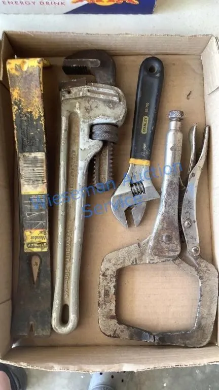 VISE GRIPS, PIPE WRENCH, PRY BAR, ETC