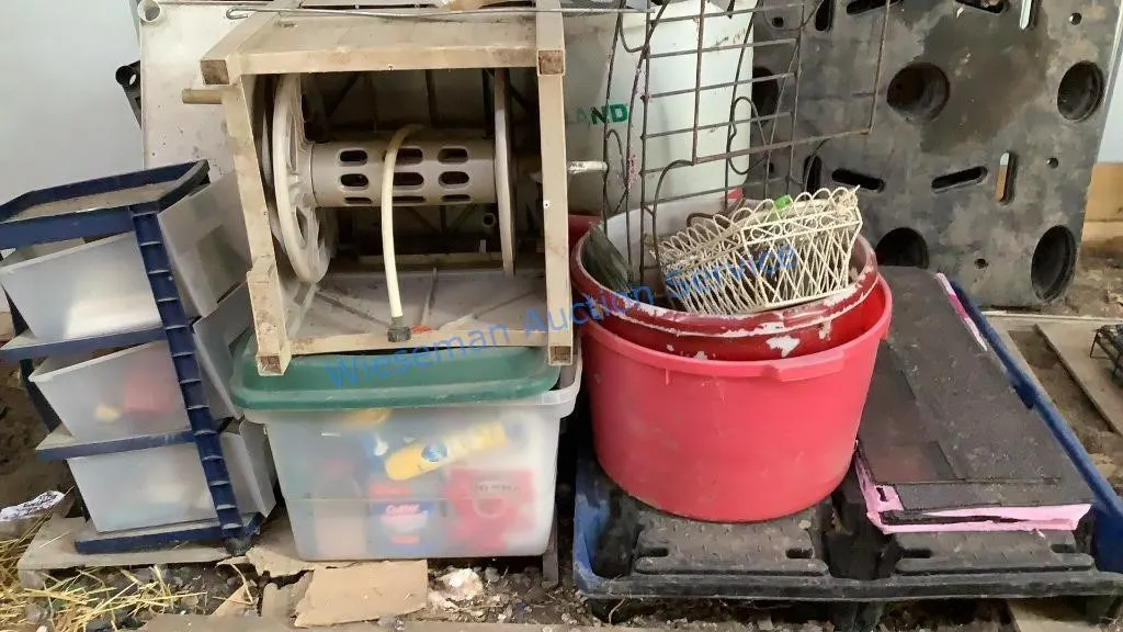 MISCELLANEOUS ITEMS - SHELVING UNITS, PALLETS,