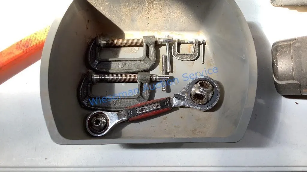 C-CLAMPS AND WRENCH