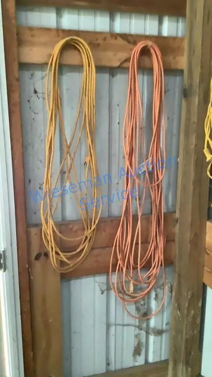 ORANGE EXTENSION CORDS (2)