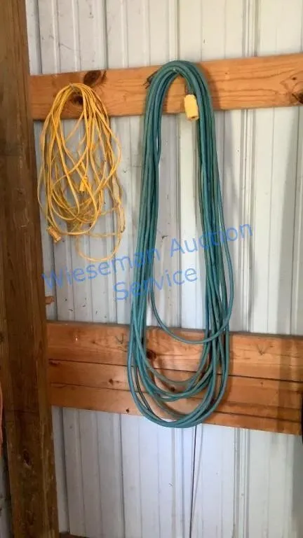 EXTENSION CORDS (2) - BLUE AND YELLOW