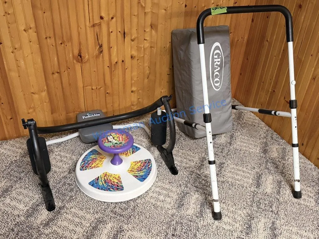 EXCERCISE EQUIPMENT, GRACO PACK N PLAY,