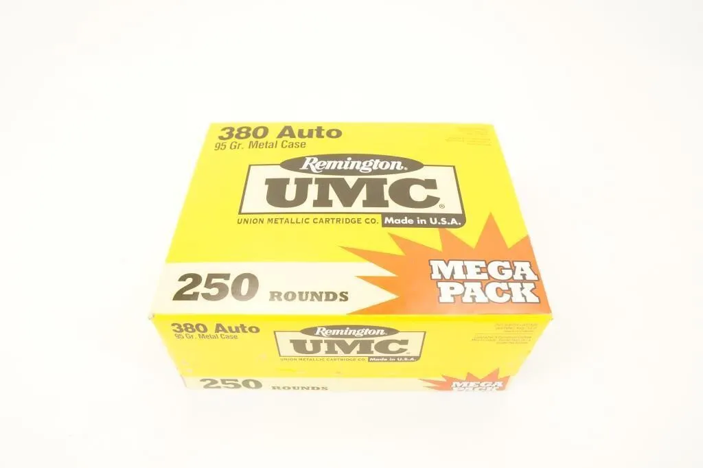 Remington 250 Rounds UMC 380 Auto