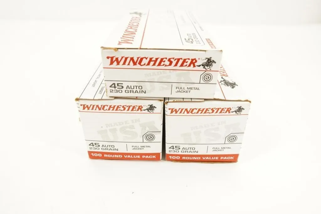 Winchester 250 Rounds .45 ACP