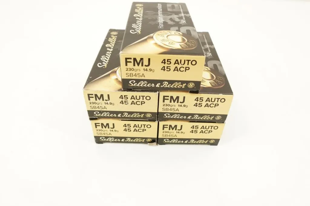 Sellier & Bellot 250 Rounds .45 ACP