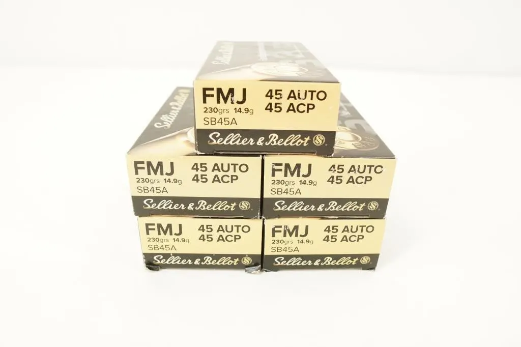 Sellier & Bellot 250 Rounds .45 ACP