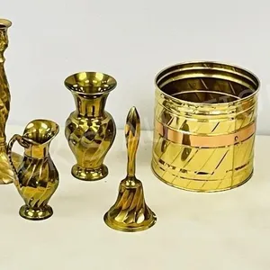 assorted brass decor