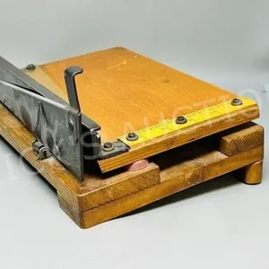 antique wood photo / card cropper - 11" x 8"