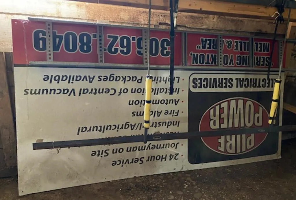 Dibond board sign 48" W x 96" L