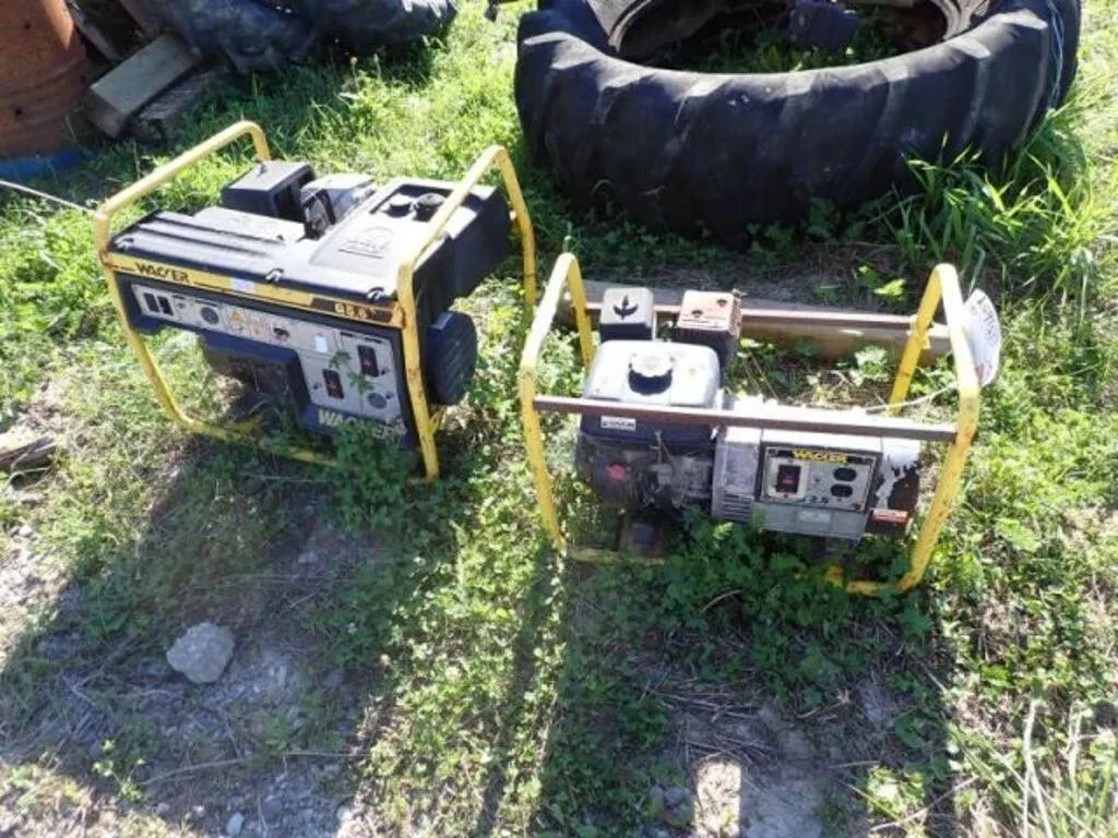 PARTS ONLY Qty Of (2) Wacker Generators