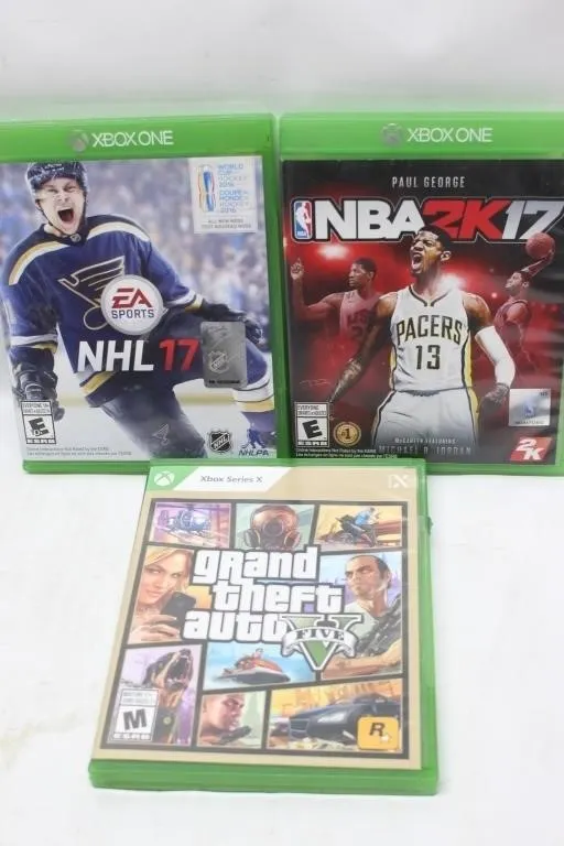 Xbox One/Series X Games: NHL 17, NBA 2K17, GTA V