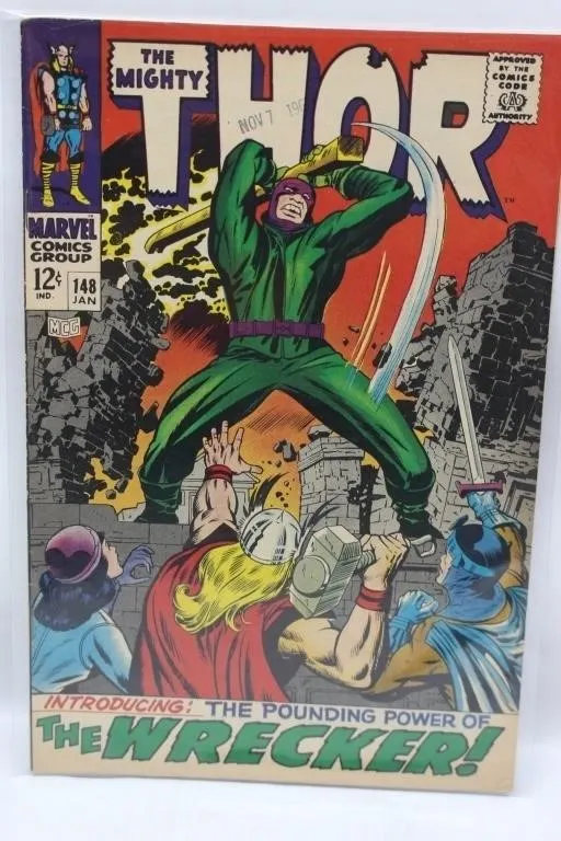 The Mighty Thor #148 (Marvel, 1968) 1st Wrecker