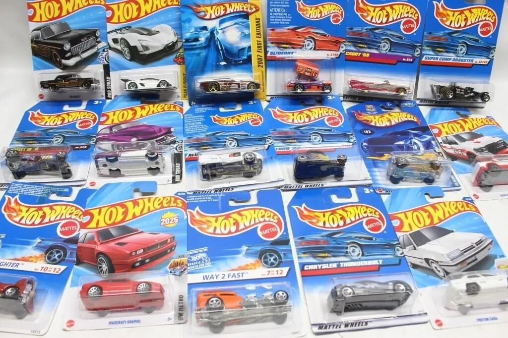 Hot Wheels Die-Cast Cars Lot, Assorted Models