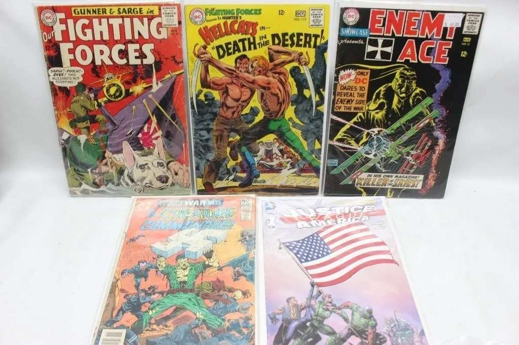 DC War Comics Lot: Fighting Forces, Enemy Ace &