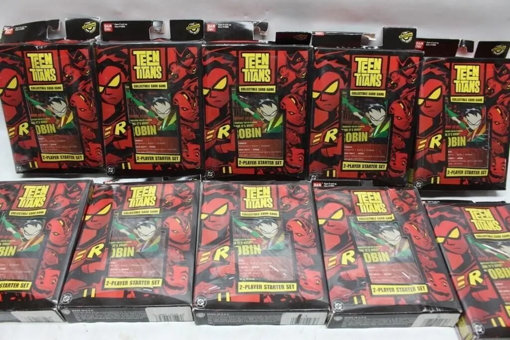 Teen Titans CCG 2-Player Starter Sets, lot of 10