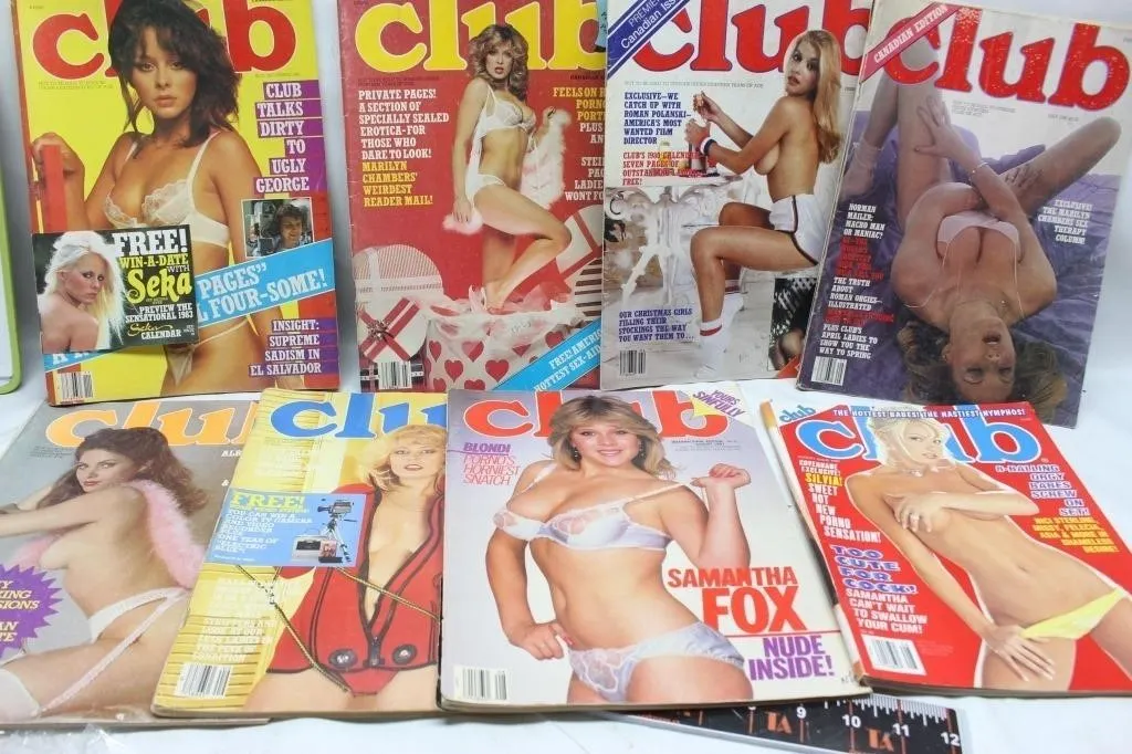 Lot of Vintage Club Magazines