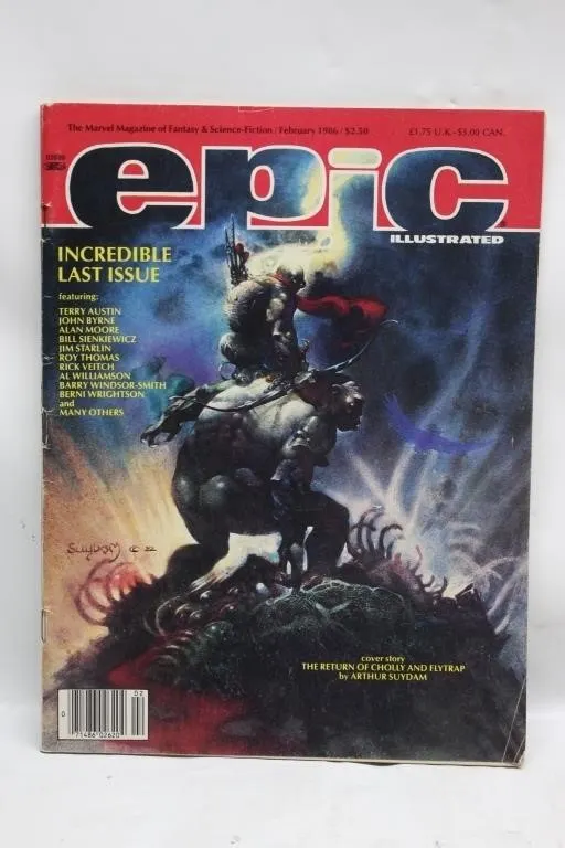 Epic Illustrated #38 Feb 1986 - Final Issue