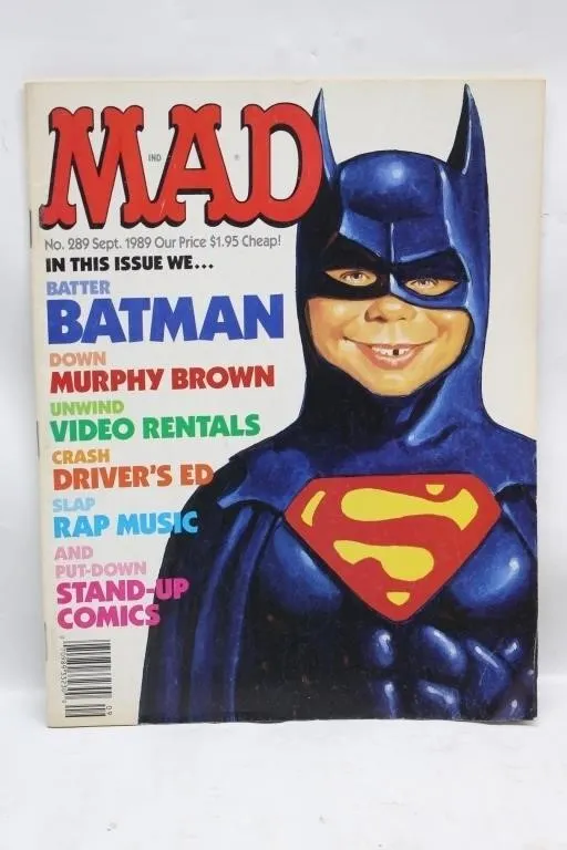 MAD Magazine No. 289 Sept. 1989 - Batman Cover