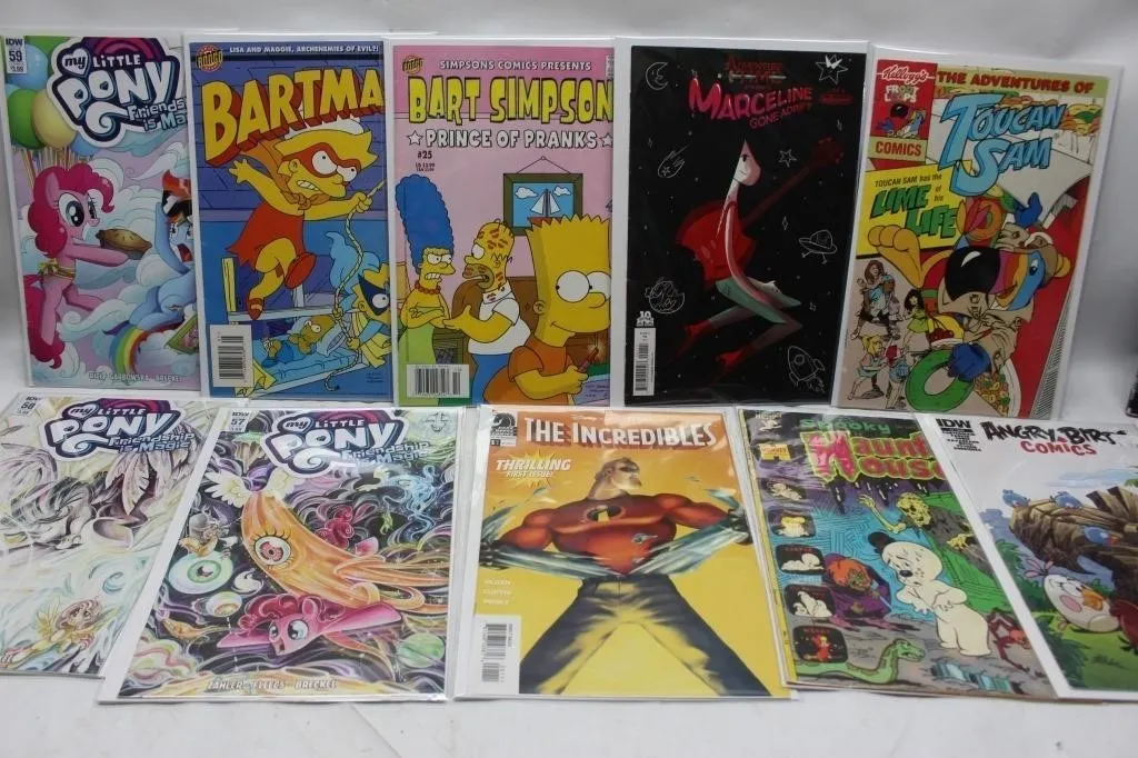 Comic Book Lot: MLP, Simpsons, Adventure Time &