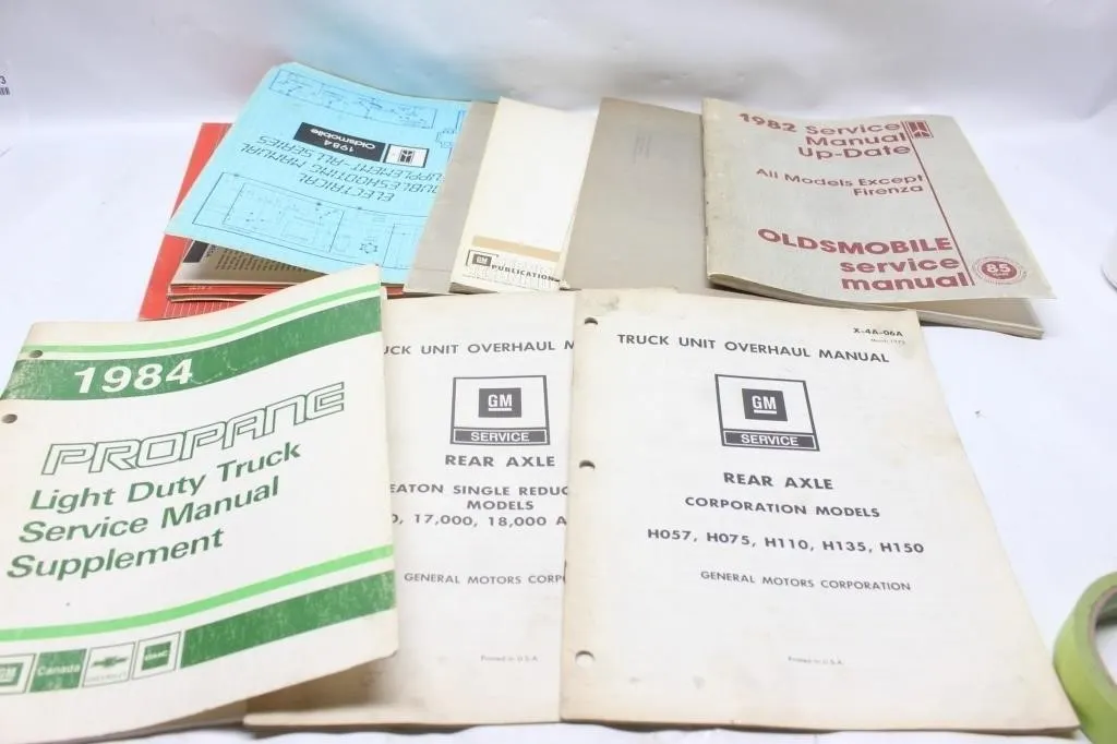 GM/Oldsmobile Service Manuals & Overhaul Guides