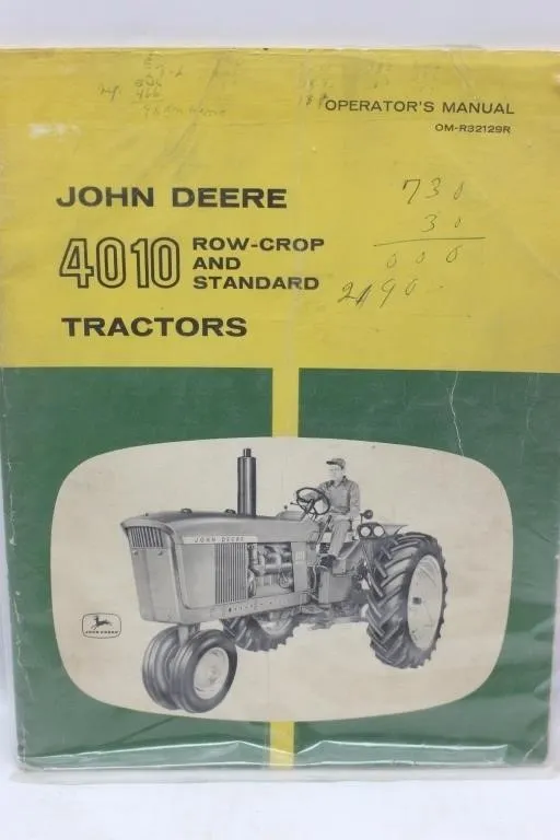 John Deere 4010 Tractors Operator's Manual