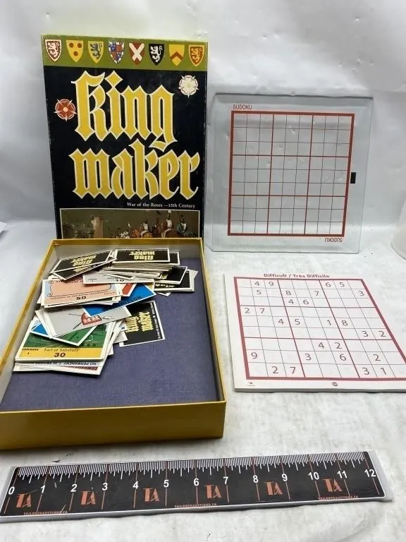Kingmaker board game & Sudoku game set
