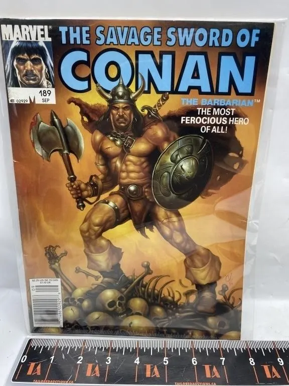 Savage Sword of Conan #189 comic book