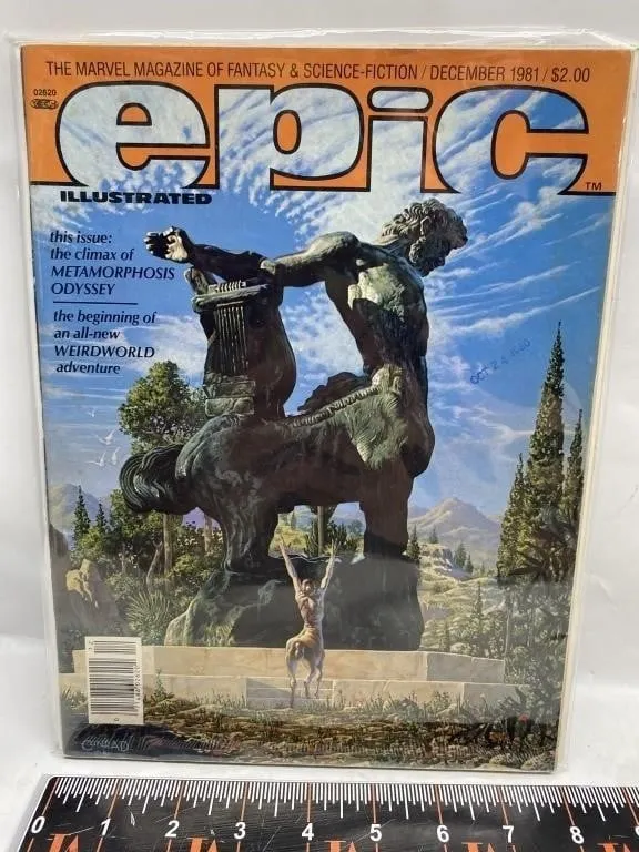 Epic Illustrated Dec 1981 Marvel Fantasy/Sci-Fi