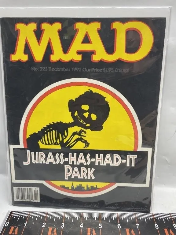 MAD Magazine #323 Dec 1993 Jurassic Park Parody