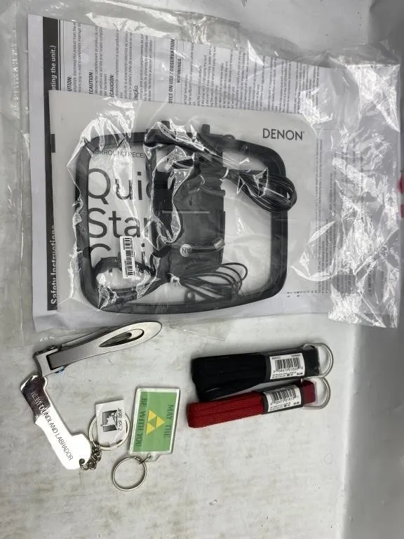 Denon Manual, Keychains & Shoelaces Lot