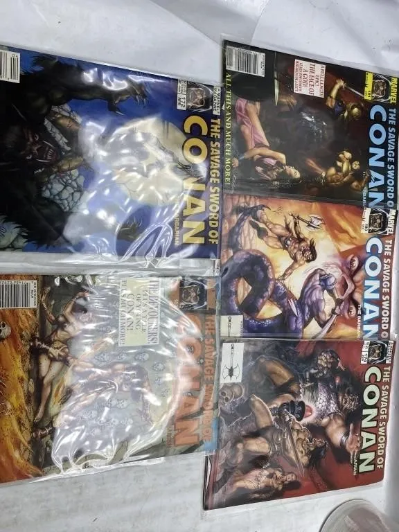 Savage Sword of Conan magazine lot (5 issues)