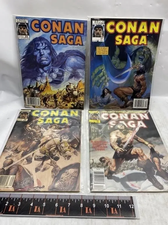 Conan Saga Magazine Lot (4 Issues)