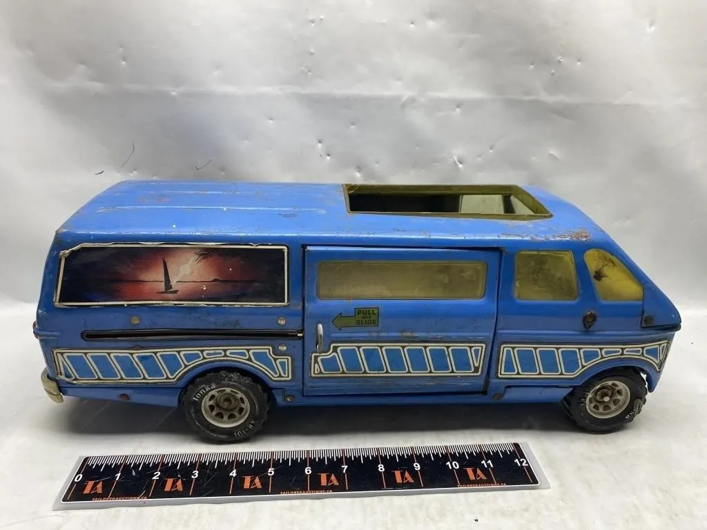 Tonka Blue Tin Van Toy (parts/repair)