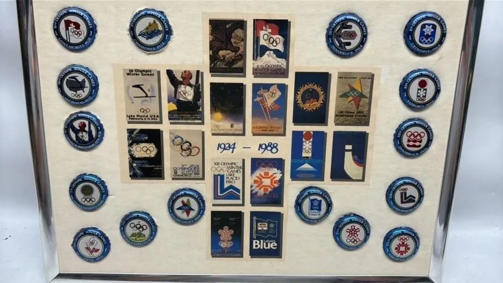Collection of Labatts Beer Caps Olympics 1924-88