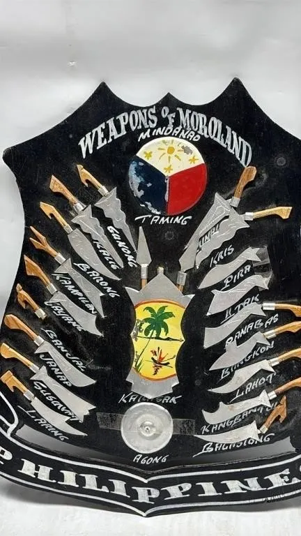 Weapons of Moroland Philippines Plaque