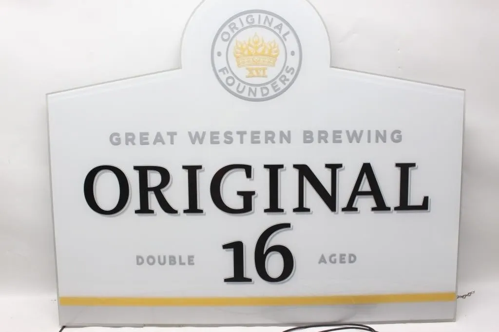 Great Western Brewing Original 16 Light-Up Sign