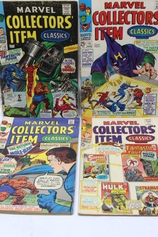 Marvel Collectors' Item Classics comic book lot (5
