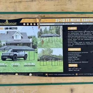 LandHonor LHR-MC2113 21'x13' Metal Carport (new)