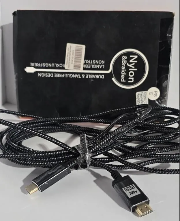 High Speed, Braided Nylon & Gold Connectors, 4K