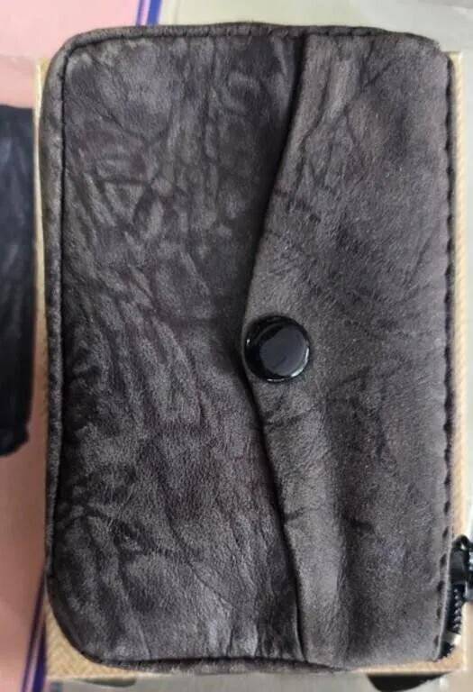 Coin Purse Change Mini Wallet Leather 3 Compartmee