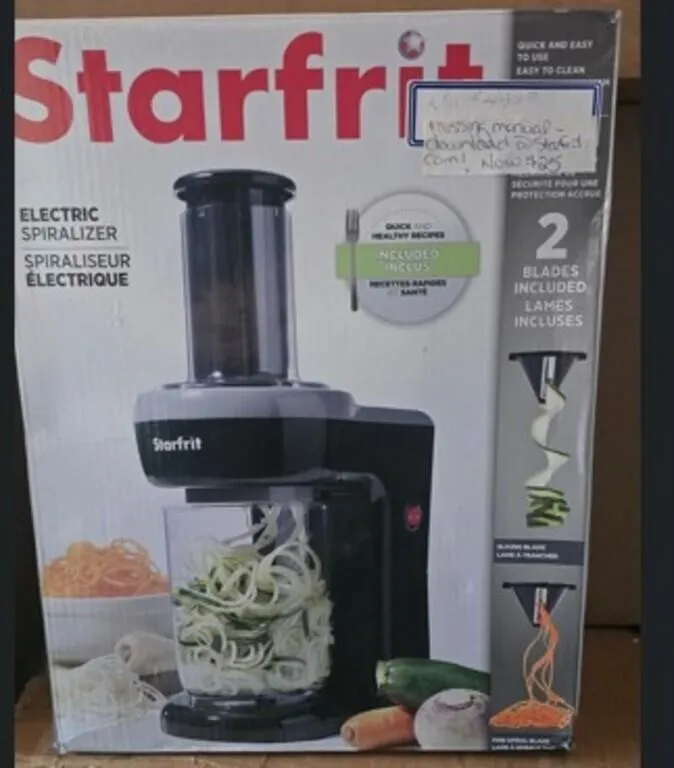 Starfrit electric spiralizer- Kitchen Appliances