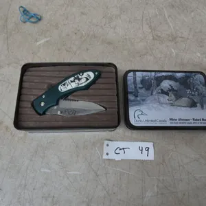 Ducks Unlimited Canada “Winter Afternoon” Folding Knife and Tin Box